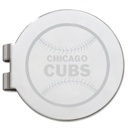 MLB Chicago Cubs Laser Etched Silver Plated Money Clip