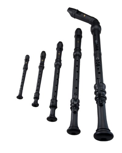 Smart Recorder Set SM-635BX Matte Black (Bass, Tenor, Alto, Sporano, & Sopranino)
