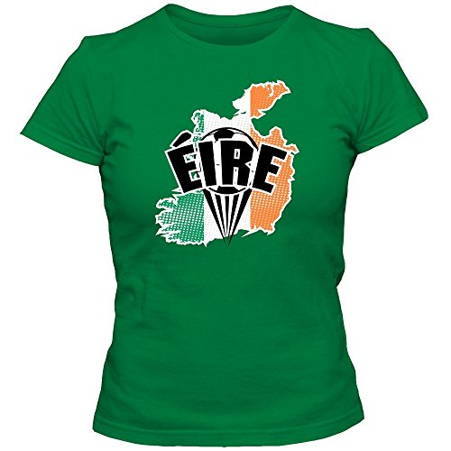 Irland EM 2016 #1 T-Shirt | Éire | Fußball | Damen | The Boys in Green | Trikot | Nationalmannschaft, Farbe:Hellgrün (Kelly Green L191);Größe:M