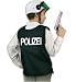 Polizei Weste schwarz Polizist Kinder Kostüm Gr 140