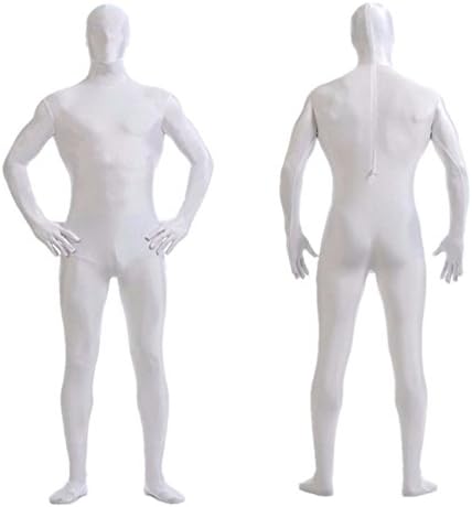 Scott Alain Creation - Novelty Zentai Suit Men's Spandex Lycra Costume White Size S