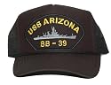 Navy Ship Trucker Mesh Caps USS Arizona Bb-39