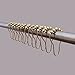 Honla Metal Bathroom Accessories-Shower Curtain Hooks/Rings with Roller Balls,Glide on Bath Rod to Hang Curtain or Liner,Heavy Duty Hangers for Shower Caddy Organizer Hanging-Set of 12-Polished Brass