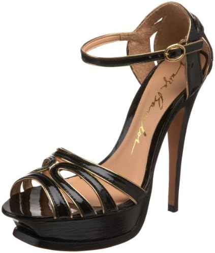 Luiza Barcelos Women's Qv005 - O Sandal,Glow Preto,6 M US