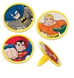 SuperFriends SuperHero Cupcake Rings