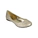 SODA Slip On Flats Champagne Gold Glitter