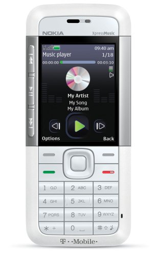 Nokia 5310 XpressMusic Phone, White/Silver (T-Mobile)