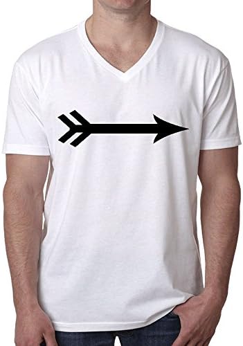 Inspired Arrow Headband Men's V-Neck Short Sleeve T-Shirt White