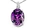 2.02 cttw 14k White Gold Genuine Oval Amethyst and title=