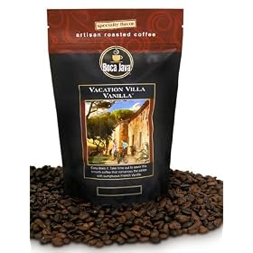 Vacation Villa Vanilla Coffee (DECAF) Flavor (Light) Roast, Universal Grind - 8oz.