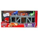 Disney / Pixar CARS Movie 1:55 Die Cast Figure Series 3 The World of Cars 3-Pack Mack Transporter with DJ, Snot Rod & Wingo