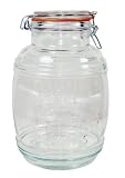 Grant Howard 50132 Medium Cracker Barrel Jar with Air Tight Wire Bail Closure, 3-Quart