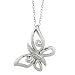 FOJO's Diamond in Sterling Silver Butterfly Pendant (.10 ct. tw.)