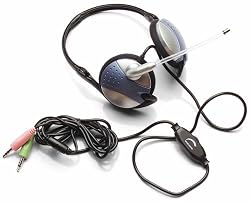 Inland Travel Headset 3500 with Microphone and Volume Control