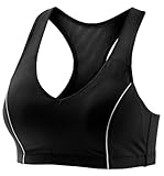 IMAGE OF Moving Comfort Women's Vixen A/B Bra,Black/White,Medium