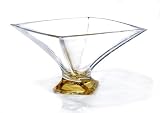 10D Amber Crystal Bowl - Legend Collection - Bohemia Crystal - Made In Czech Republic