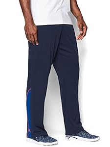 Under Armour Men's Reflex Warm-Up Pants, Academy/Cobalt/Bolt Orange, 2XLarge