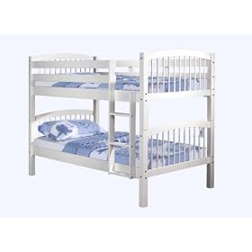 Linon Twin-Size Bunk Bed, White