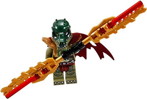 LEGO Legends of Chima Minifigure - Cragger Crocodile with Cape and Double Swords