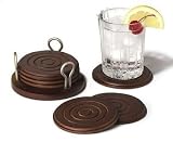 Spectrum Diversified 14678 Walnut/Satin Nickel Sierra Coaster Holder