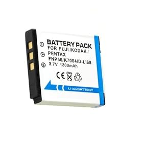 Click here to buy Kodak KLIC-7004 Fuji Np-50 Pentax DL-I68 Compatible Li-Ion Battery by eForCity.