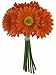 Tangerine Orange Daisy Bouquet - Bridal Wedding Bouquet