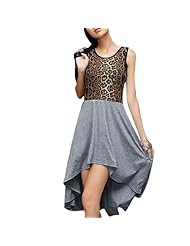 Leopard Print Tank Cotton  Dress