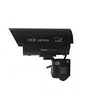 UniquExceptional UDC4black - Outdoor Fake , Dummy Security Camera with Blinking Light