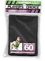 Player's Choice Black Sleeves (Pack of 60) Standard Size Deck Protectors - Ideal for YuGiOh!, Pokemon, Magic: The Gathering, World of Warcraft Trading Card Games