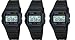 Casio #F91W-1 Men's Special Package Deal (3 Classic Chronograph Alarm Watches)