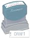 Xstamper Word Stamp Pre-inked Reinkable - Single Colour Draft - W42xD13mm Ref X1068
