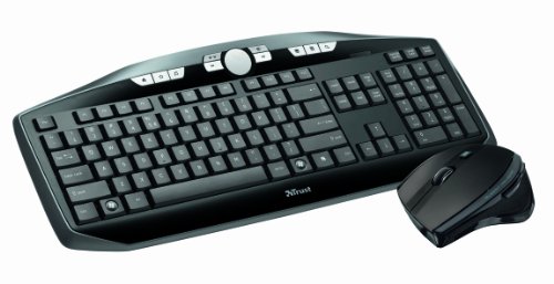 Trust Maxtrack Wireless Deskset - Keyboard - Wireless - 2.4 Ghz - Mouse - Usb Wireless Receiver - German Picture