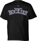 Majestic Colorado Rockies #2 Troy Tulowitzki Black Youth Players T-shirt