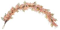 GKI Bethlehem Lighting 50 Clear/White Frost Mini Light Designer Soft Mauve and Cream Berry 6-Foot Garland