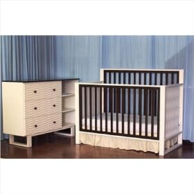 Moderno 4-in-1 Convertible Crib Nursery Set