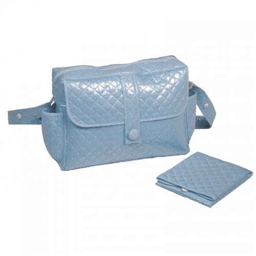 Imagen principal de Bolín Bolón-Bolsa + vestidor-Colección Nubes-12 Azul