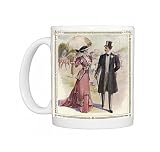 Couple at the races in a costume brochure Photo Mugs