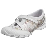 Skechers Womens ACTIVE - BIKERS - DREAMY White / silver 21407 WSL 4 UK
