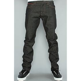 N4E1 The Voltex Selvege Jean in Raw Black,Denim for Men