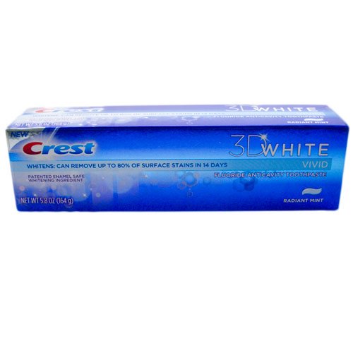 Best Price Crest 3D White Vivid Toothpaste, Fluoride, Anticavity, Radiant Mint, 5.8 oz.