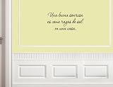 Spanish Vinyl wall quotes Espanol Una buena sonrisa es como rayos de sol en una casa.