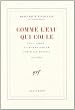 Comme l'eau qui coule