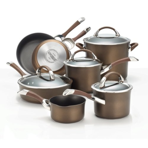 Circulon Symmetry Chocolate Hard Anodized Nonstick Cookware Set - 11-Piece product image