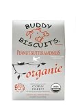 Cloud Star Organic Buddy Biscuits, Peanut Butter Madness, 14 Ounce Boxes (Pack of 4)