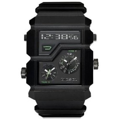 Diesel Men's DZ7177 Black Resin Quartz Watch with Black Dial Diesel Men's DZ7177 Black Resin Quartz Watch with Black Dial
