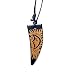 Romantic, Majove Tribal Wooden Pendant on Adjustable Cord Necklace