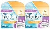 Schick Intuition Plus Soothing Moisture Milk & Honey Cartridge Refills-3 ct, 2 ct (Quantity of 3)