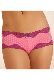 Lace Trim Spot Mesh Shorts [T81-8790Z-S]