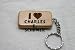I Love Charles E. Schumer Wooden Keychain