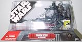 Star Wars Saga 2007 SDCC Comic-Con Exclusive Action Figure Shadow Scout Trooper on Speeder Bike
